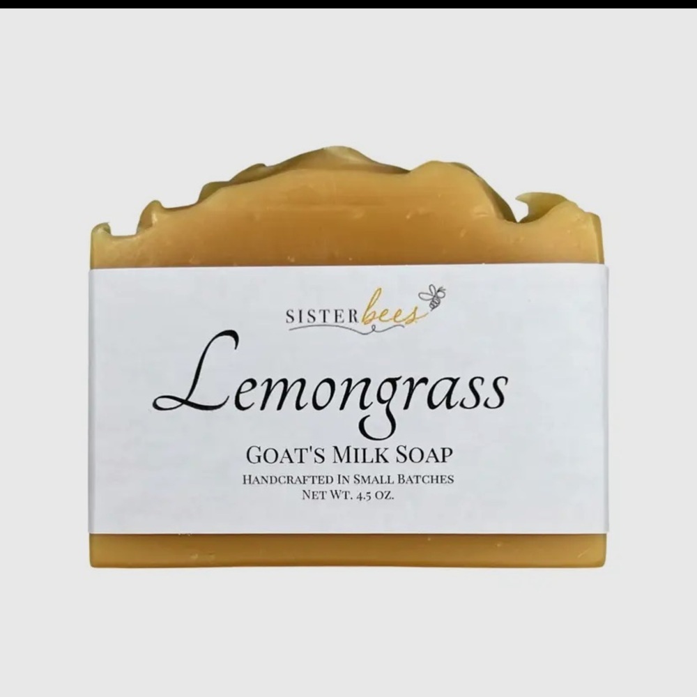 SISTER BEES - GOATS MILK SOAP - LEMONGRASS